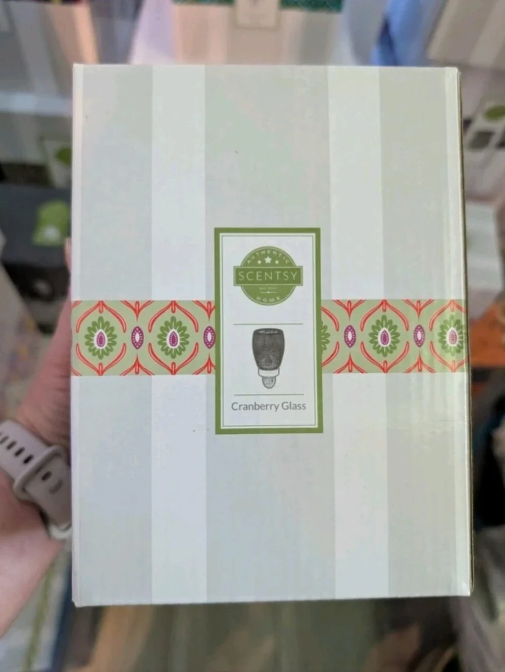 Cranberry Glass, Frosted Mini Warmer • Retired BNIB